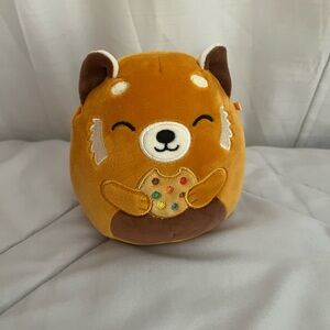 Squishmallow red panda with cookie 5 inch